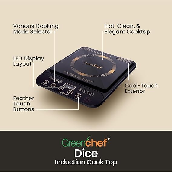 GREEN CHEF INDUCTION DICE COOK TOP