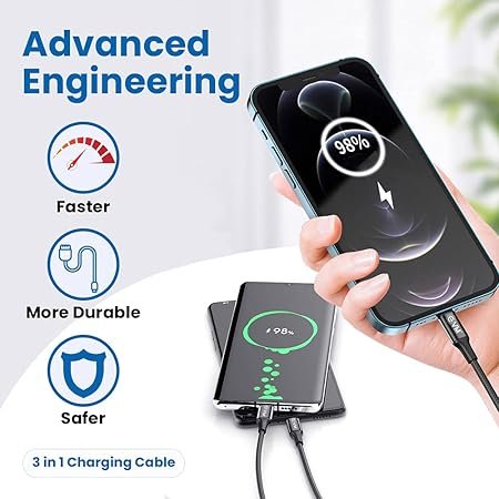 EVM 3 IN 1 NYLON CABLE