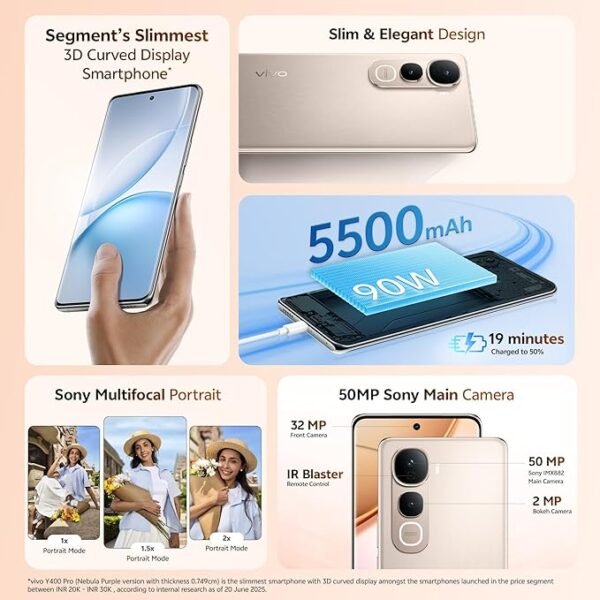 VIVO Y400 PRO5G FEST GOLD 3 VIVO Y400 PRO5G FEST GOLD 8+256