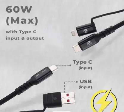 ZEBRONICS 3IN 1 CABLE