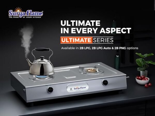 SURYA 2BURNER STOVE STAINLESS STEEL