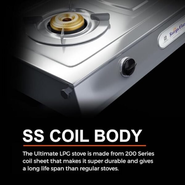 SURYA 2BURNER STOVE STAINLESS STEEL