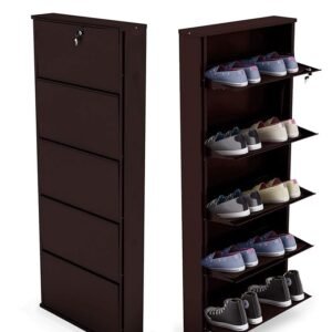 61FOE1WoXqL._SX679_ WALL MOUNT SHOERACKS 5 SHELF